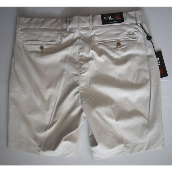 RLX Ralph Lauren Men's Sz 34 Beige Tailored Fit Performance Golf Shorts - Picture 2 of 14